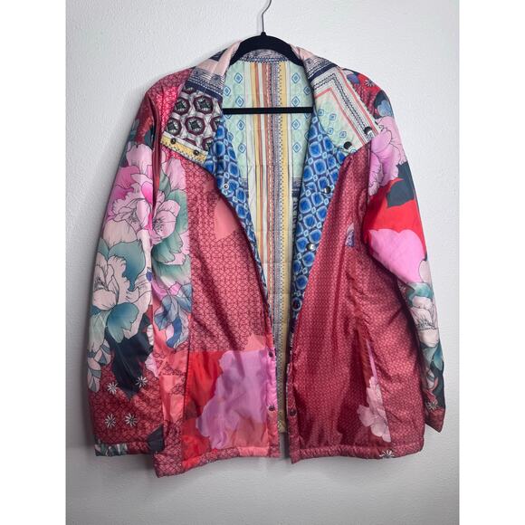 Johnny Was Garron Reversible Puffer Jacket Women's Size Large - Picture 2 of 8